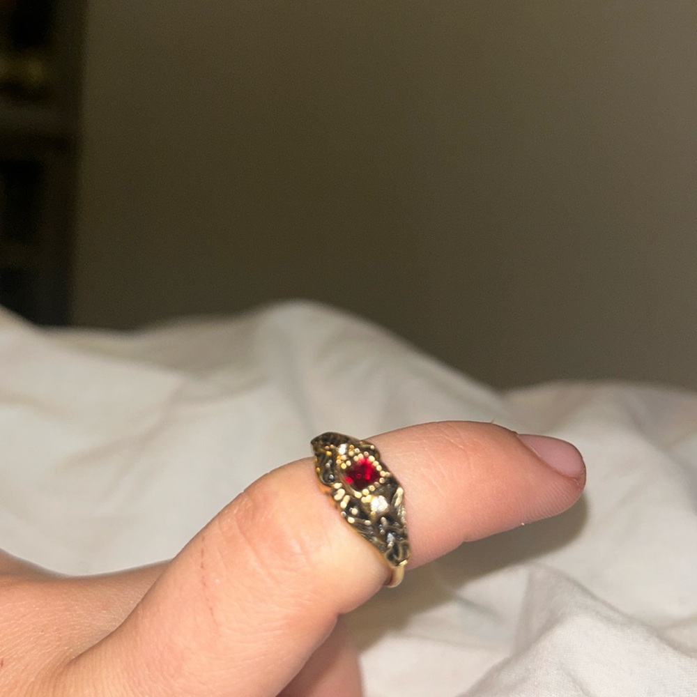 Gold and ruby ring